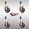 Service Caster 4 Inch 316SS High Temp Glass Filled Nylon 1-1/8 Inch Expanding Stem Caster Set SCC-SS316EX20S414-GFNSHT-118-4 - alternate 4